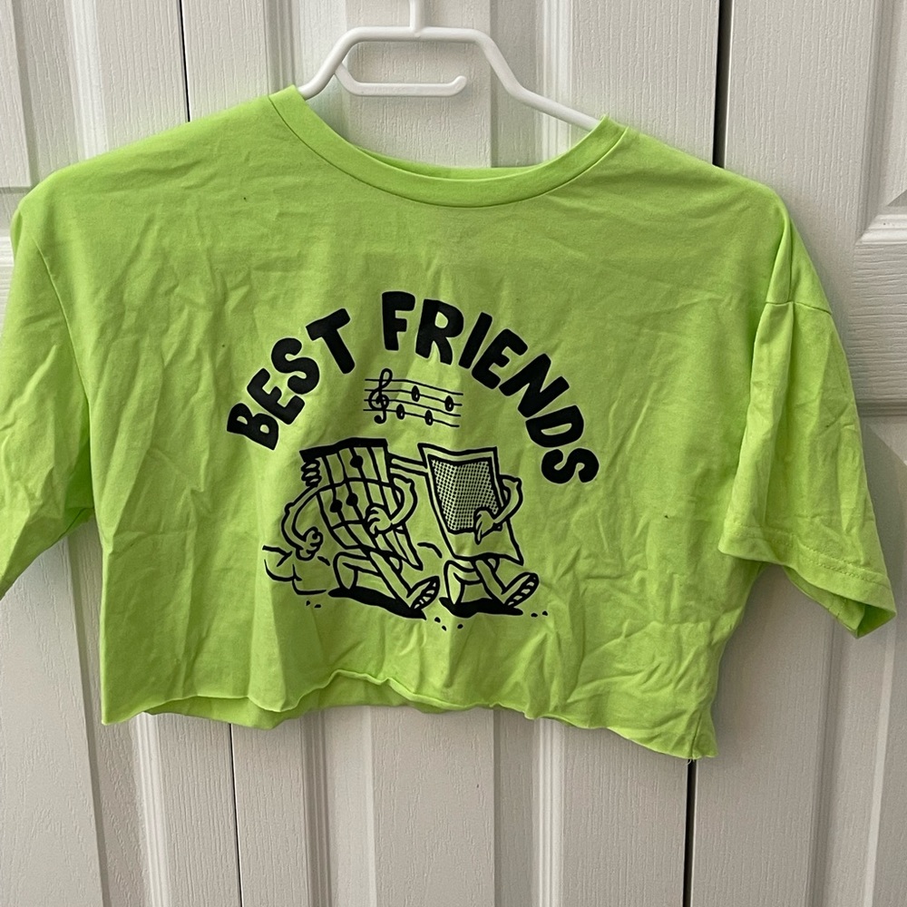 Best friends Music Cropped Top